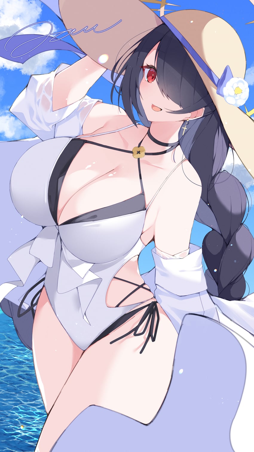 hinata (blue archive) drawn by jam_(jamjam777) and mk_iii_jam