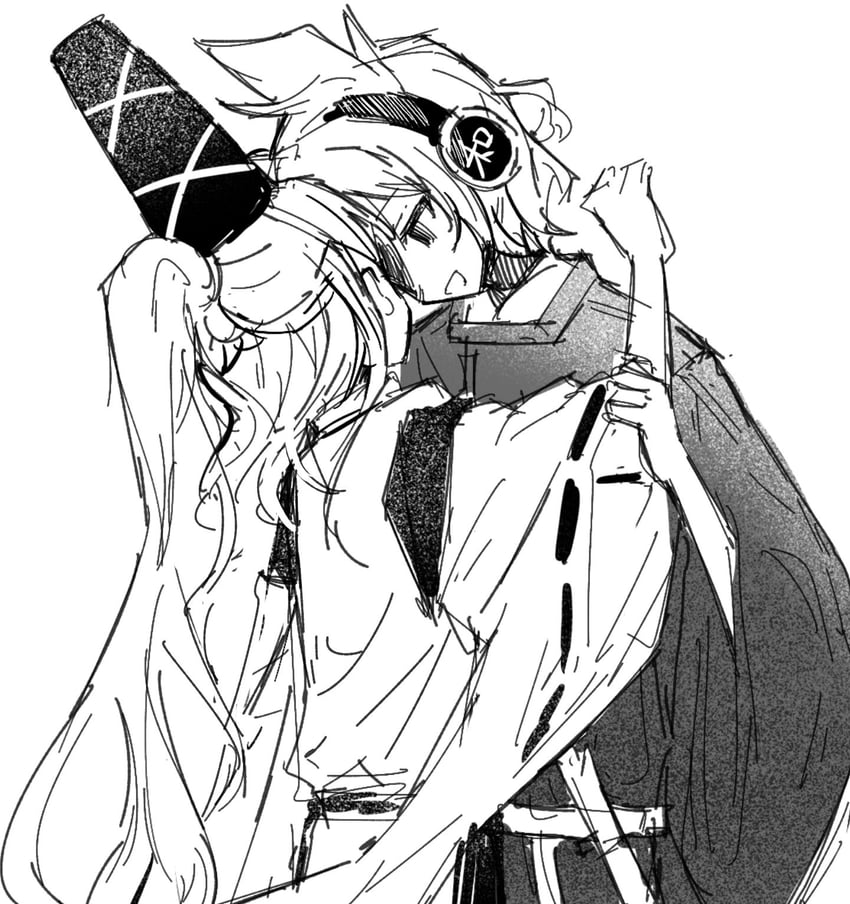 toyosatomimi no miko and mononobe no futo (touhou) drawn by xingxunyou