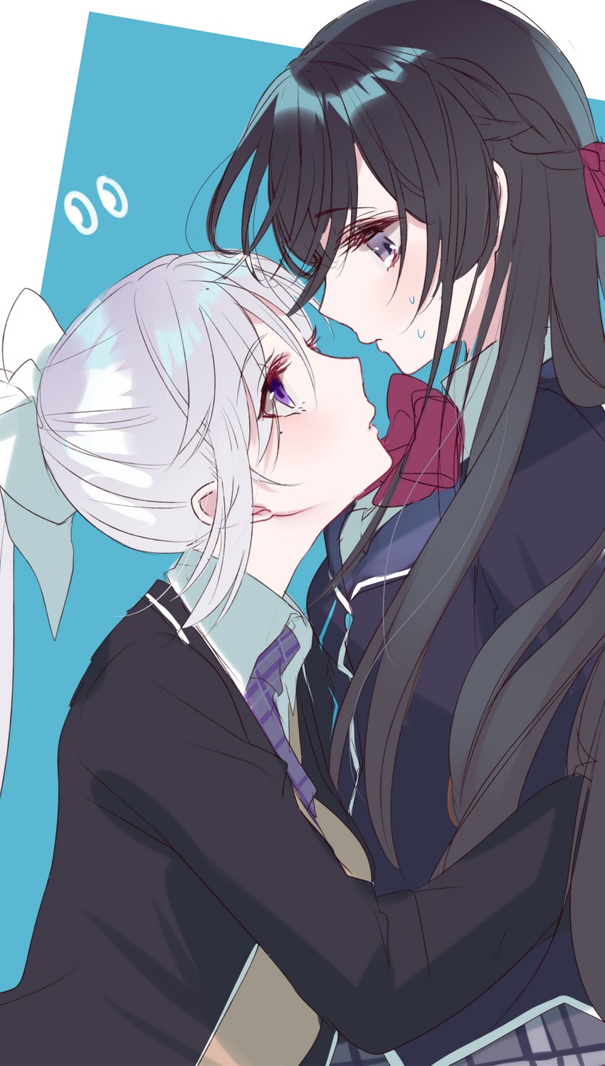 tsukino mito and higuchi kaede (nijisanji) drawn by misumi_(macaroni)