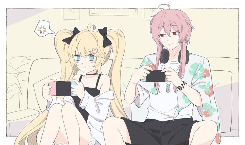 c chan and a pi (indie virtual youtuber) drawn by bilibili_1907584