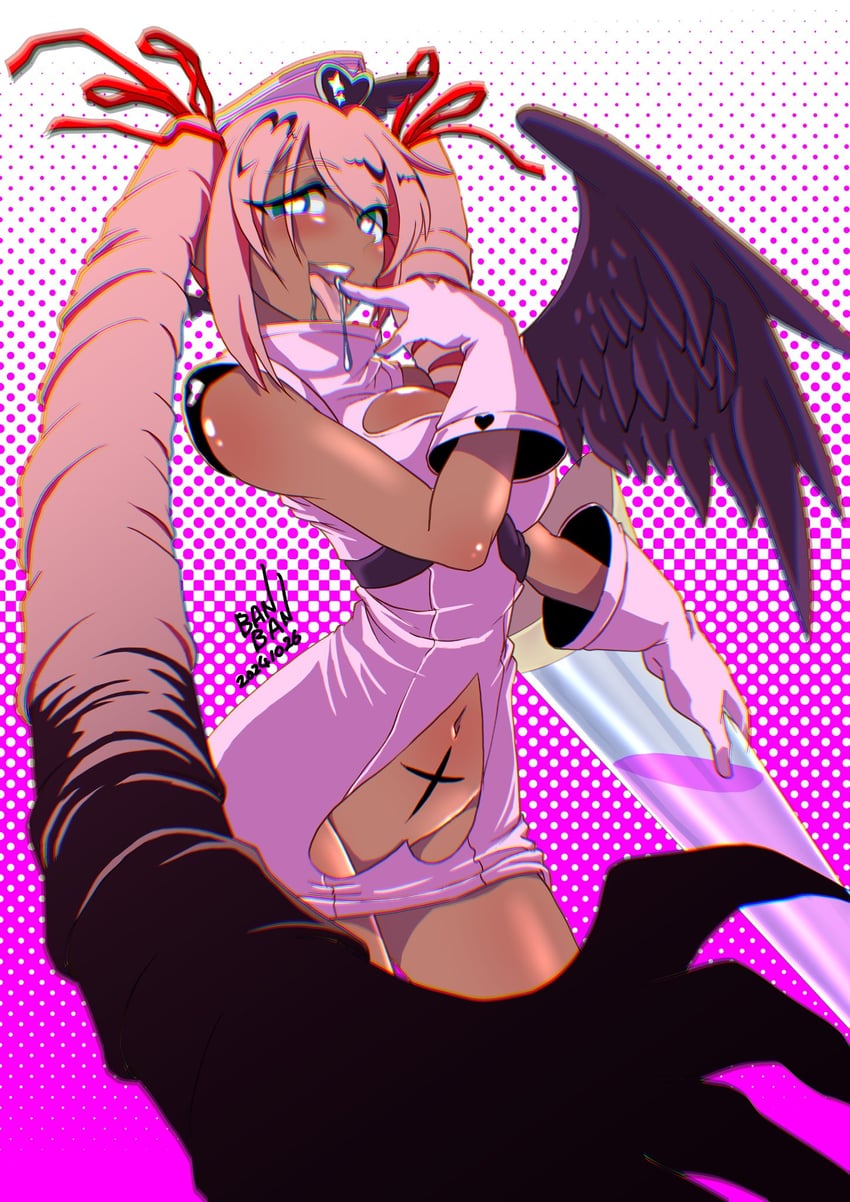 hanabishi haruka and magia magenta (mahou shoujo ni akogarete) drawn by ikaika0326