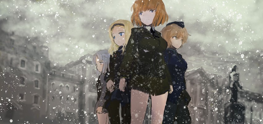 waltrud krupinski, edytha rossmann, aleksandra i. pokryshkin, and gundula rall (world witches series and 1 more) drawn by kabuyama_kaigi