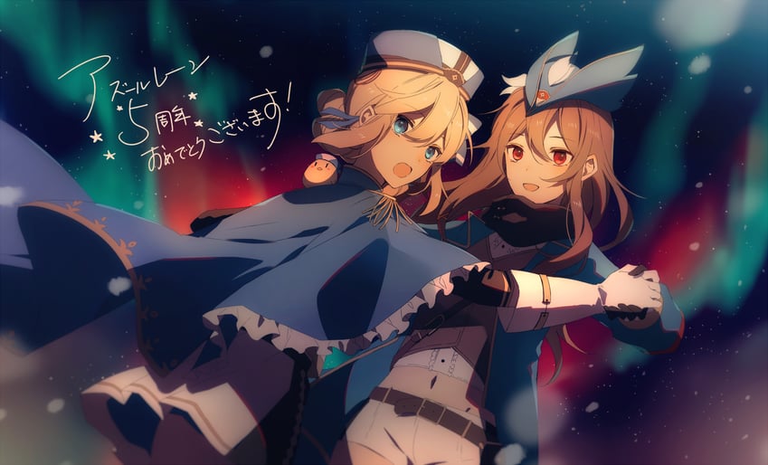 manjuu, hunter, and hardy (azur lane) drawn by amazuki_jou