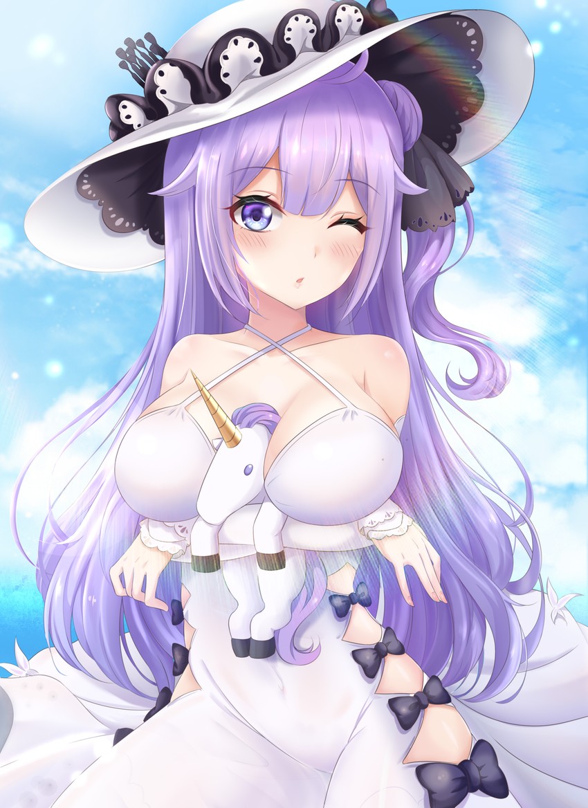 unicorn and illustrious (azur lane) drawn by zeukiar