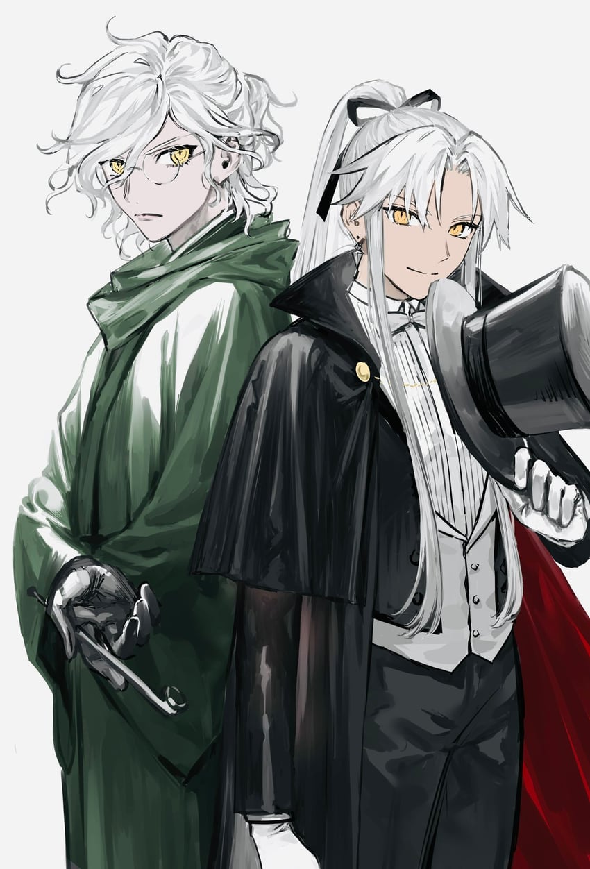 edmond dantes and amakusa shirou (fate and 1 more) drawn by nipi27