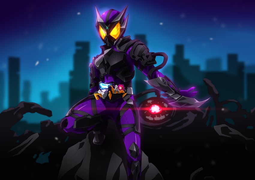 kamen rider horobi (kamen rider and 1 more) drawn by otokamu