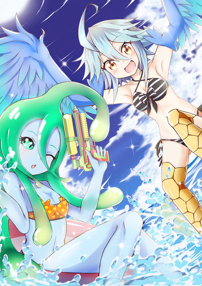 papi and suu (monster musume no iru nichijou) drawn by sylphine