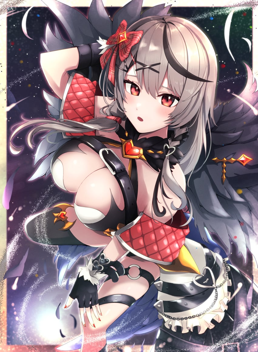 sakamata chloe (hololive and 1 more) drawn by hirome99