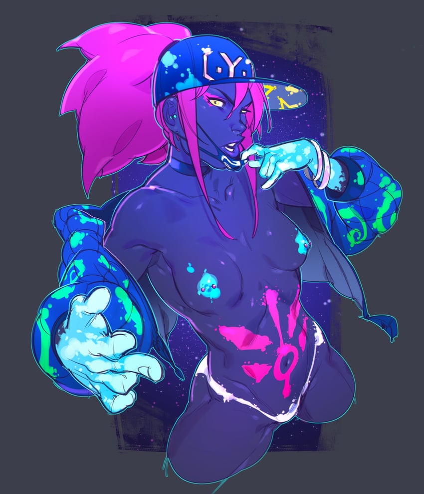 akali and k/da akali (league of legends) drawn by nips_(ohnips)