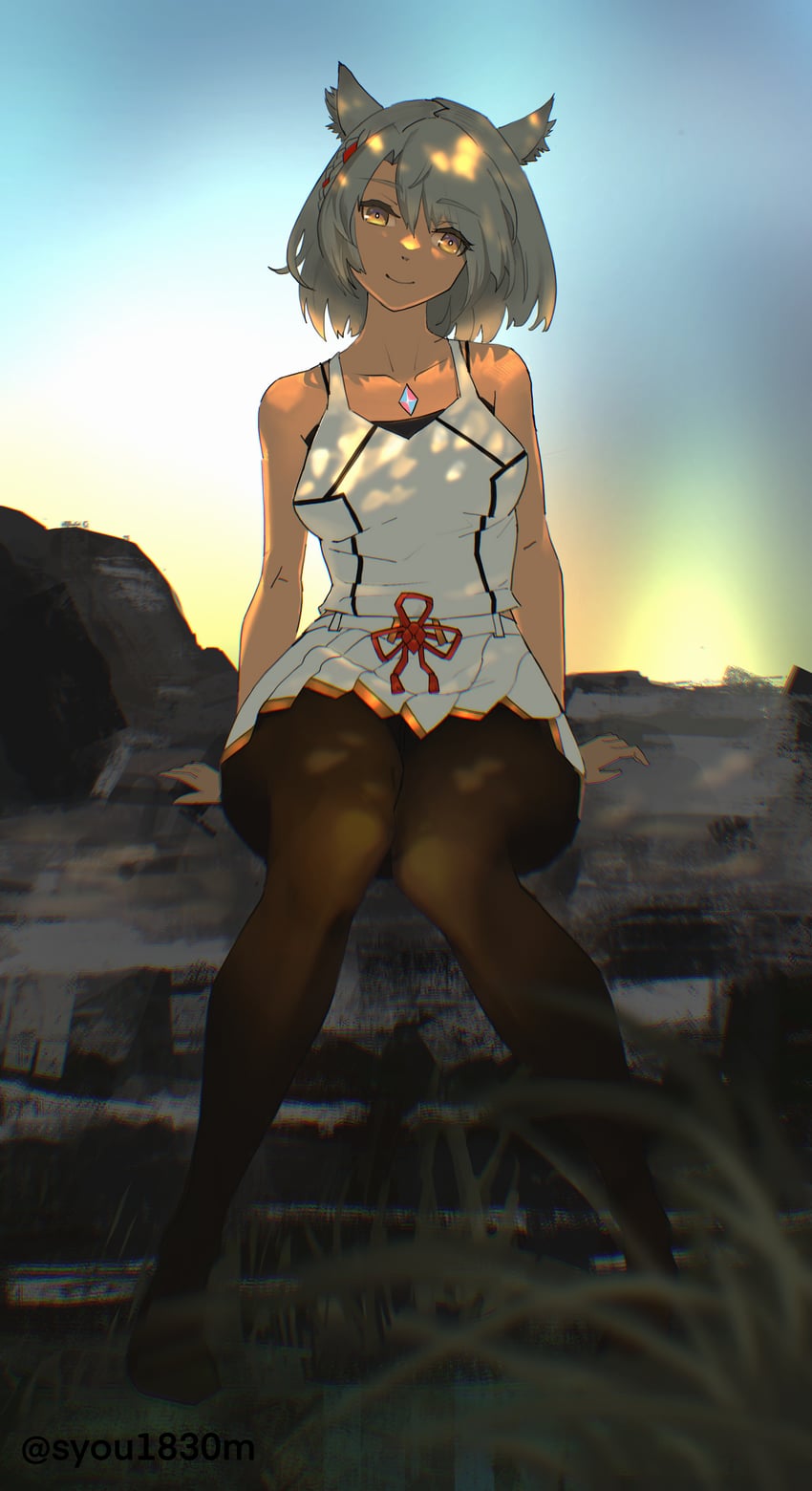 mio (xenoblade chronicles and 1 more) drawn by frank-syou