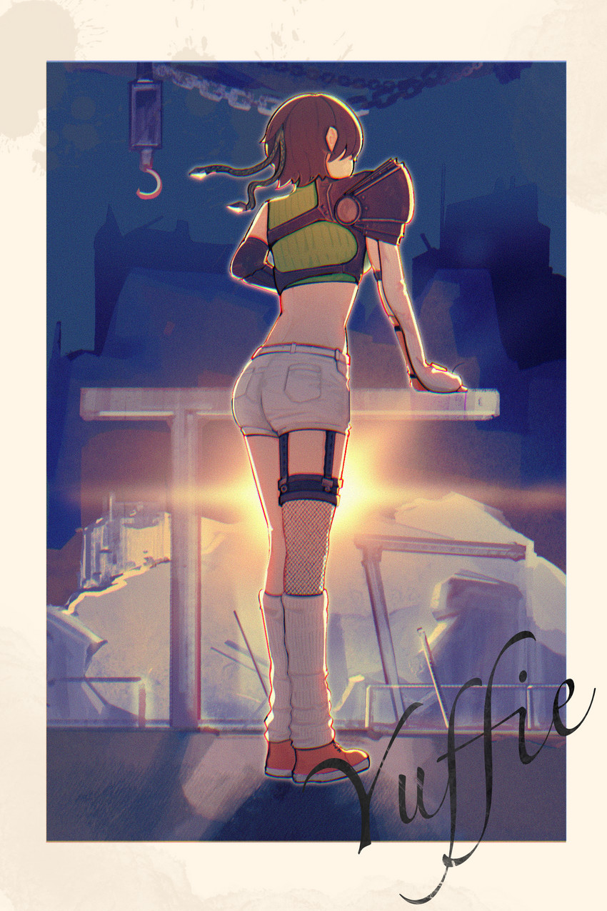 yuffie kisaragi (final fantasy and 1 more) drawn by lin_hai