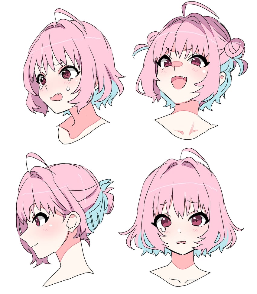 yumemi riamu (idolmaster and 1 more) drawn by sukoyaka_(100hituzi)