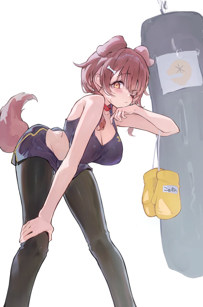 inugami korone and listener (hololive) drawn by nishiro_hato