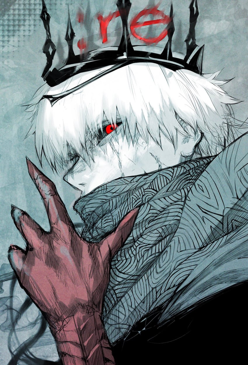 kaneki ken (tokyo ghoul and 1 more) drawn by stfr_(stfr_kaz)
