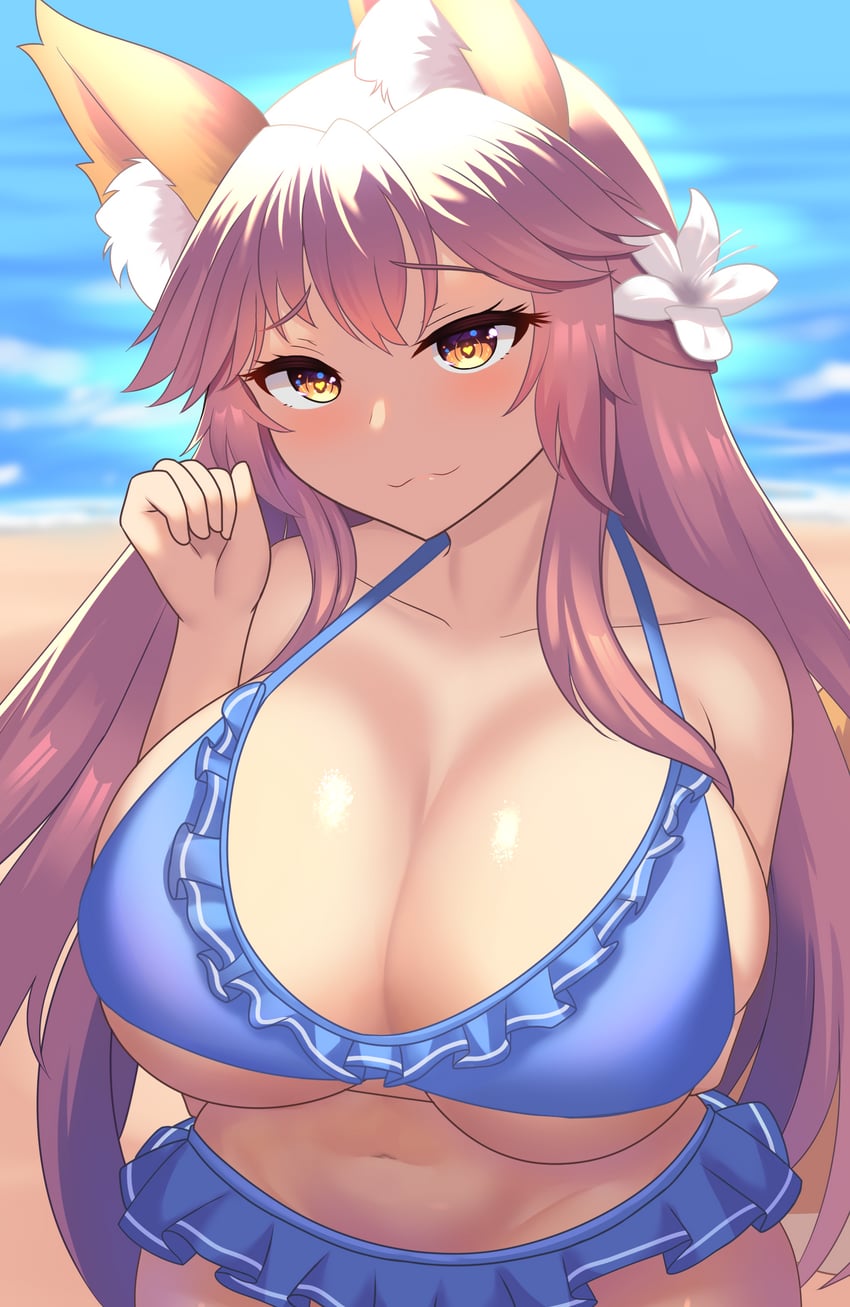tamamo and tamamo no mae (fate and 1 more) drawn by jifuwabe
