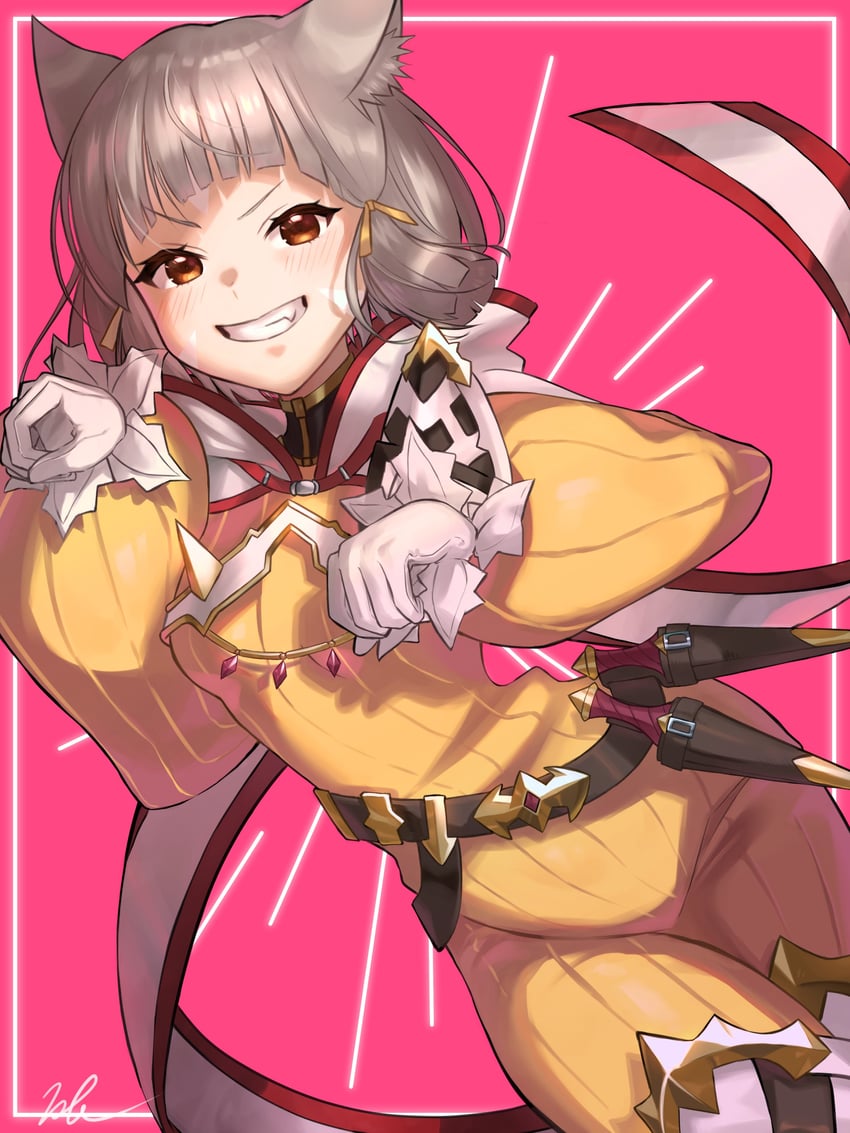nia (xenoblade chronicles and 1 more) drawn by kyosuke1413koba