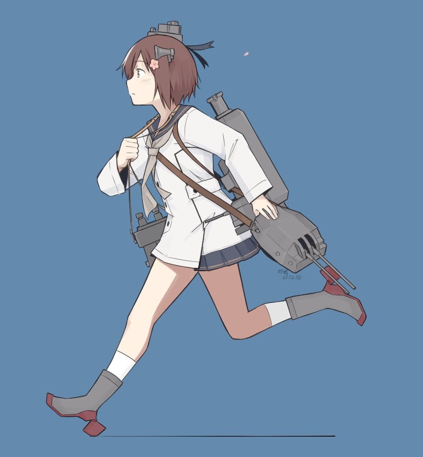 yukikaze and yukikaze kai ni (kantai collection) drawn by hikashima_(shiofune)