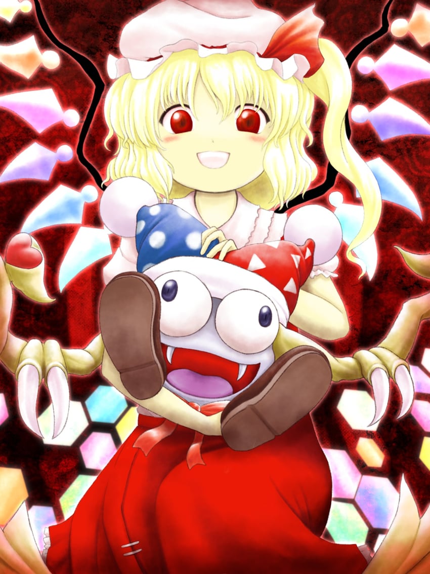 flandre scarlet and marx (touhou and 1 more) drawn by parasite_oyatsu