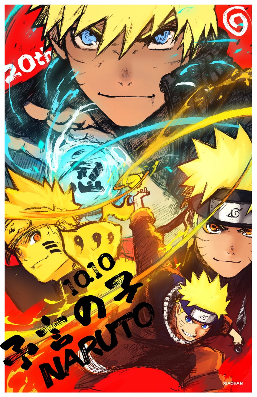 uzumaki naruto (naruto and 1 more) drawn by fxdjia1995