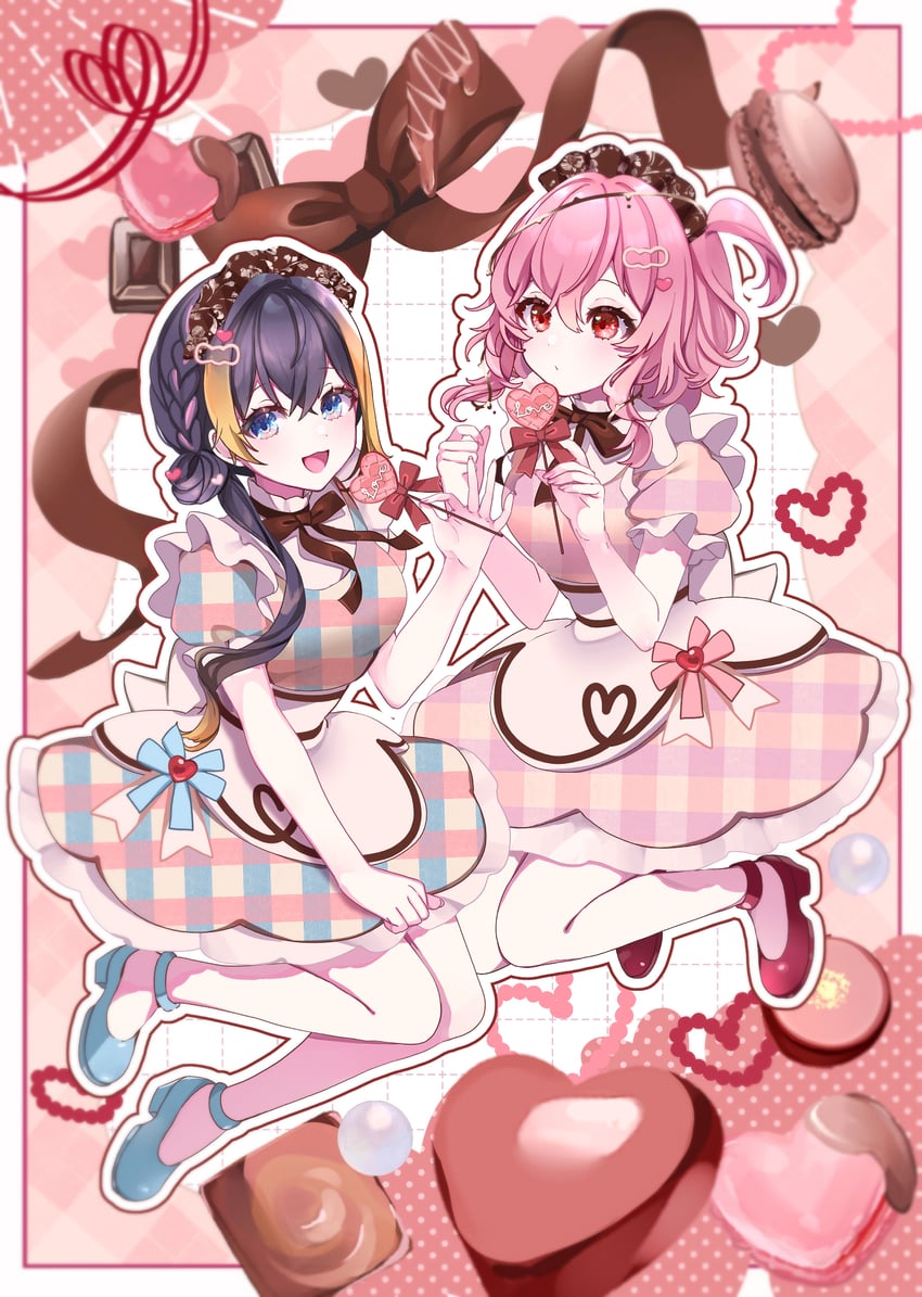 petra gurin and rosemi lovelock (nijisanji and 1 more) drawn by puracotte