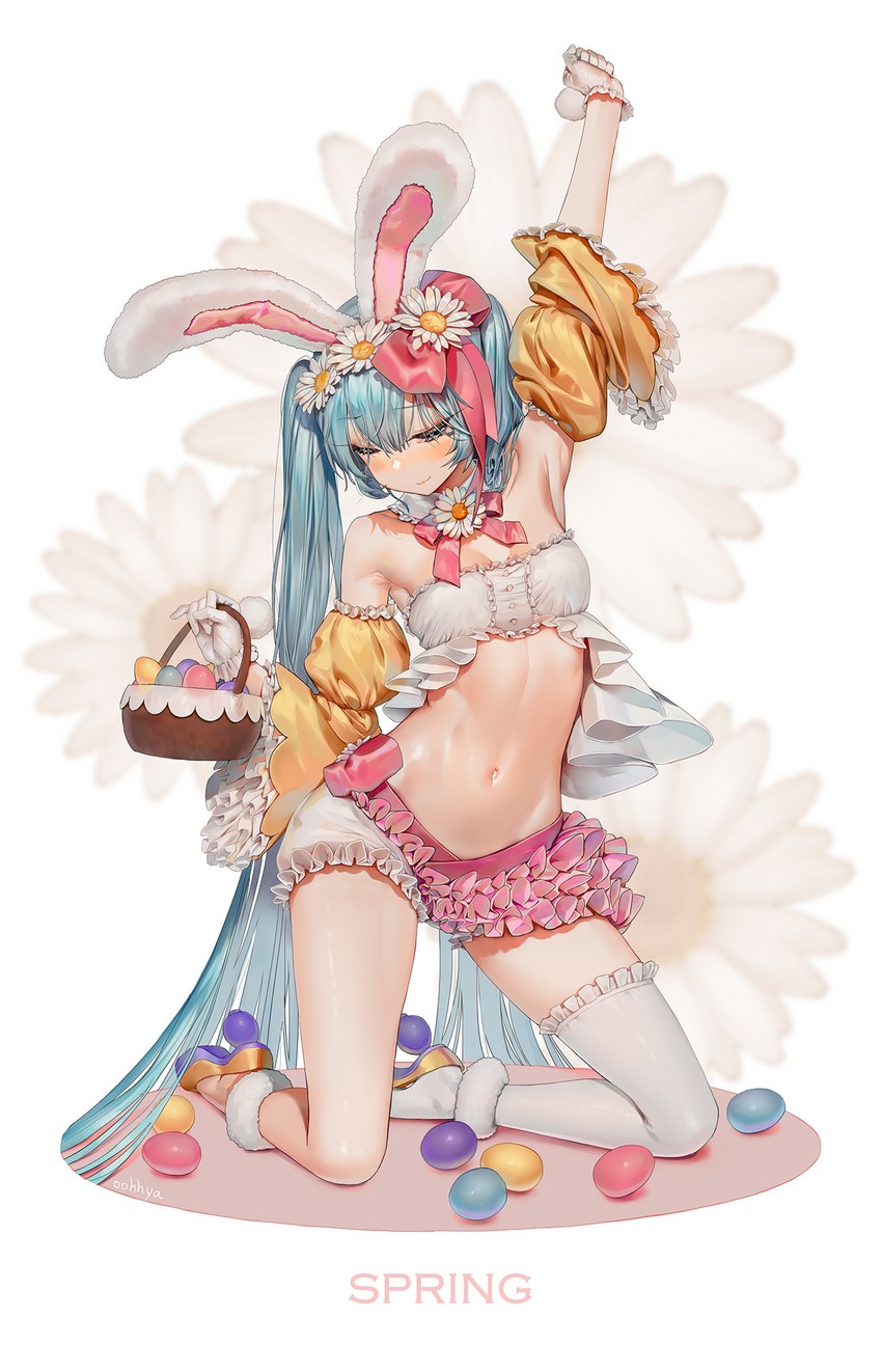 hatsune miku (vocaloid and 1 more) drawn by oohhya