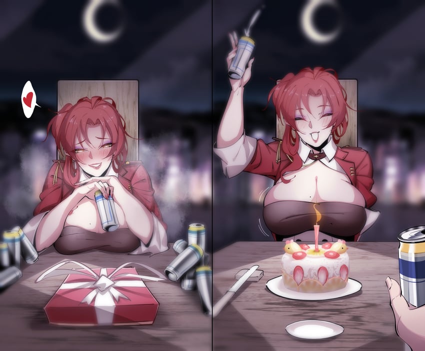 murata himeko and captain (honkai and 1 more) drawn by nanquan_zhanglang