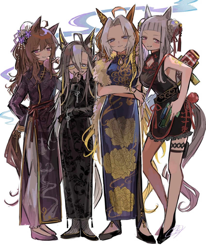 nakayama festa, orfevre, dream journey, and gold ship (umamusume) drawn by kumo_(mokumoku_warabi)