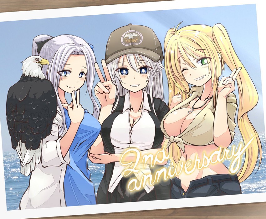 enterprise, grim, yorktown, and hornet (azur lane) drawn by imagawa_akira