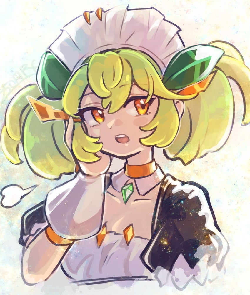 parlor dragonmaid (yu-gi-oh!) drawn by 250en_remon