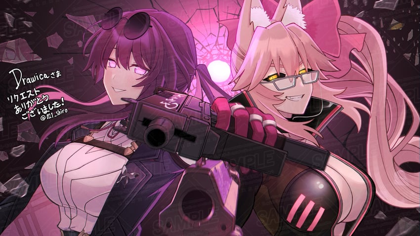 tamamo, kafka, and koyanskaya (fate and 3 more) drawn by 021_shiro