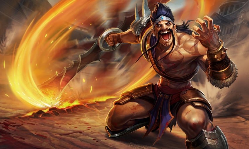 draven and gladiator draven (league of legends) drawn by charles_liu