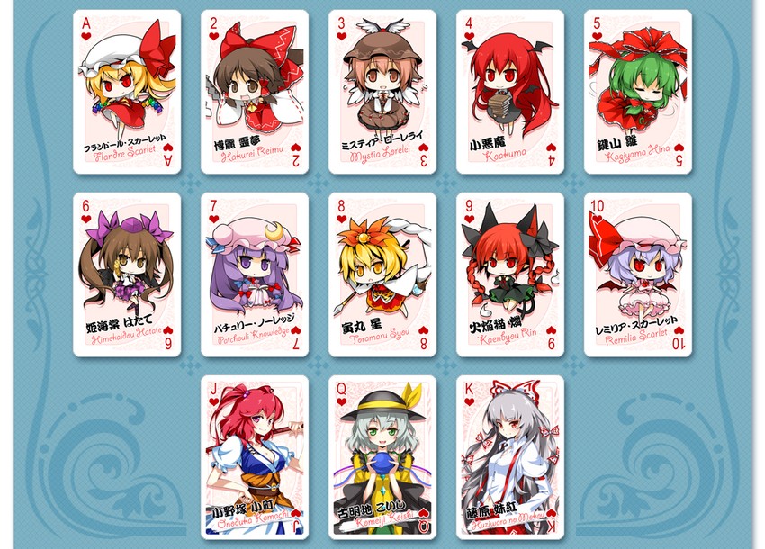 hakurei reimu, remilia scarlet, flandre scarlet, komeiji koishi, patchouli knowledge, and 8 more (touhou) drawn by hong_(white_spider) and reina_(black_spider)