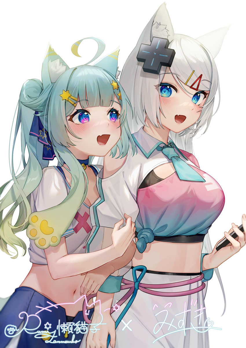 mizuki and lanmewko (original and 1 more) drawn by illian-san