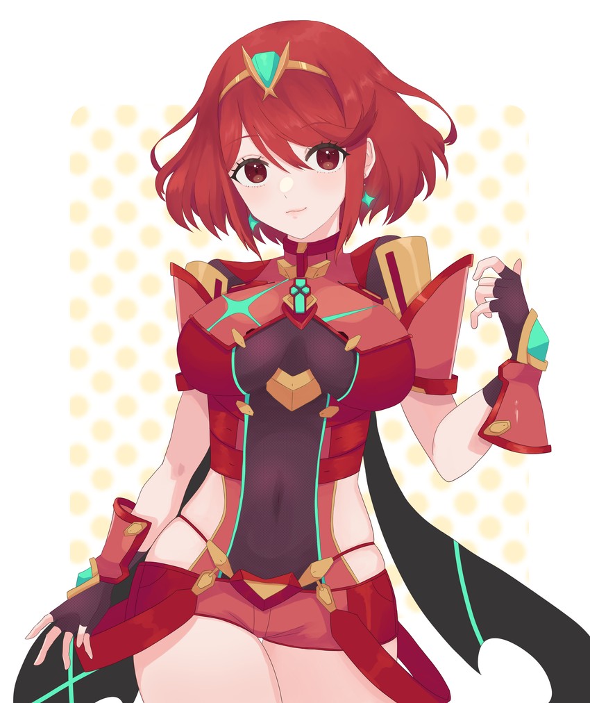 pyra (xenoblade chronicles and 1 more) drawn by papapa36