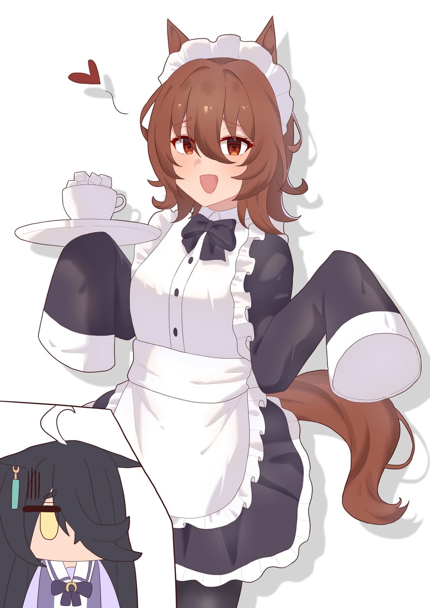 agnes tachyon and manhattan cafe (umamusume) drawn by nanaken_(qijian23092715)