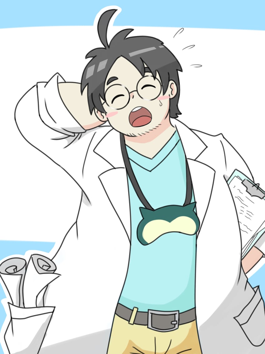 professor neroli (pokemon and 1 more) drawn by siokun_dayoo