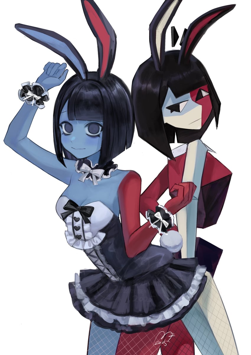 ena and hangover ena (ena and 1 more) drawn by usagimarumei