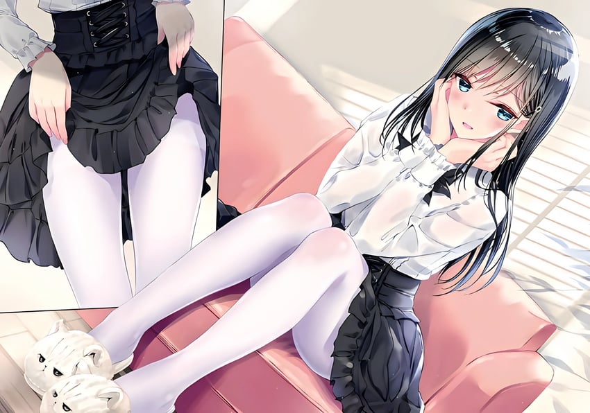 kuroe misa (shuu 4 de heya ni asobi ni kuru koakuma girl ha kubittake!) drawn by kobayashi_chisato