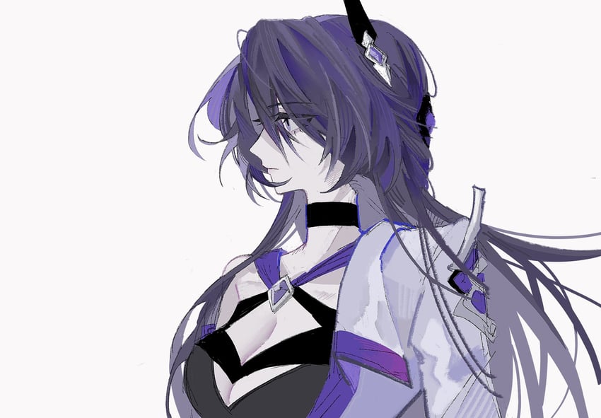 acheron (honkai and 1 more) drawn by uma_(npon_zinsei)
