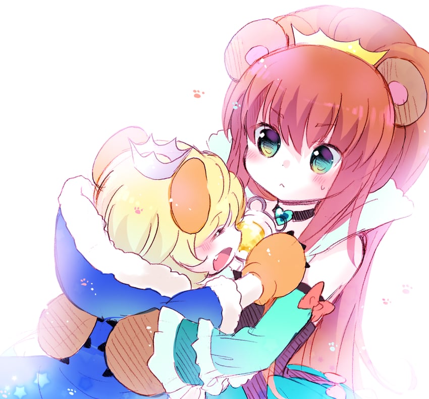 yurigasaki lulu and mirun (yuri kuma arashi) drawn by tarabagani
