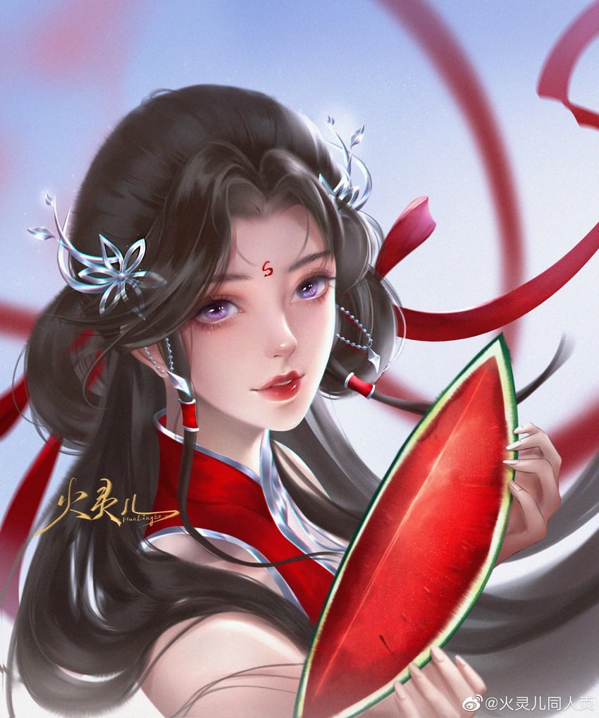 huo linger (wanmei shijie) drawn by biyan_ruchu