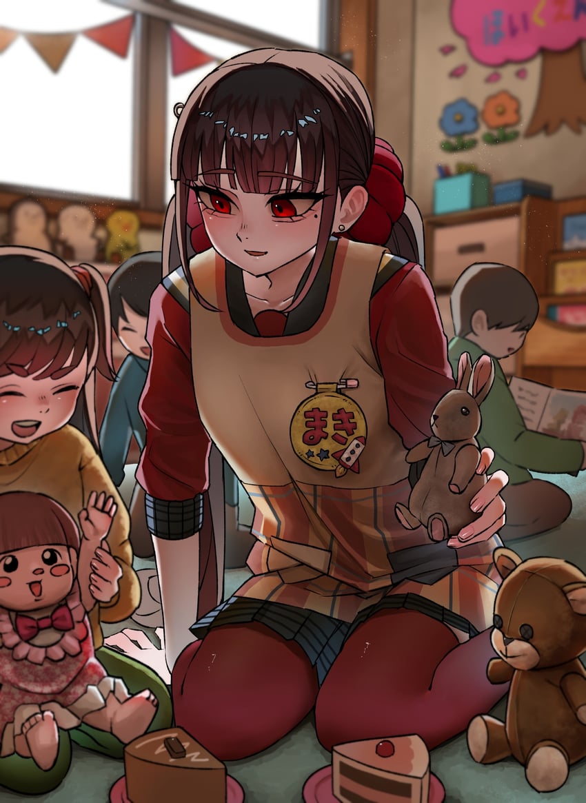 harukawa maki (danganronpa and 1 more) drawn by ha_(user_efmy3542)