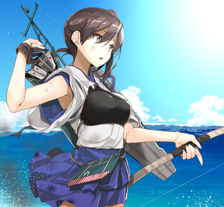kaga and kaga kai ni (kantai collection) drawn by gintarou_(kurousagi108)