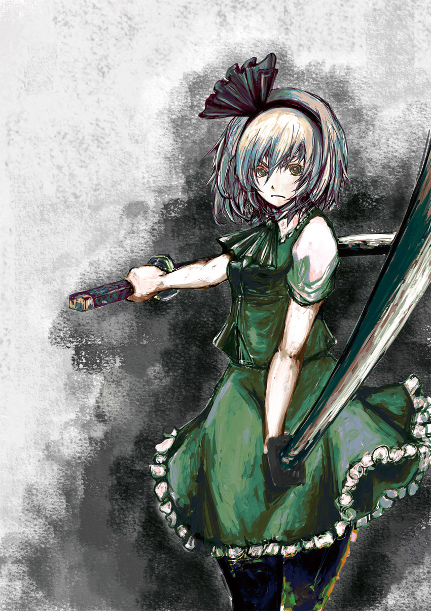 konpaku youmu (touhou) drawn by akasia
