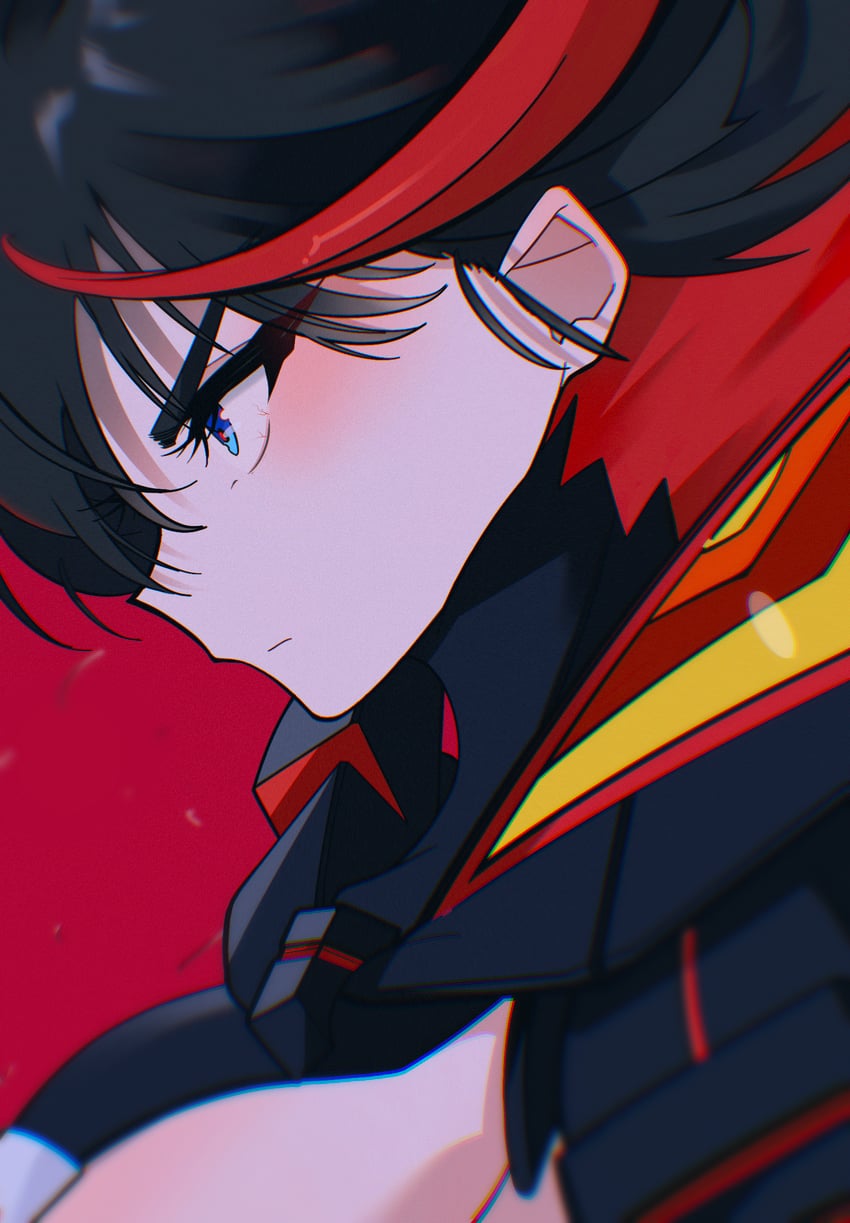 matoi ryuuko and senketsu (kill la kill) drawn by uumi_hinata