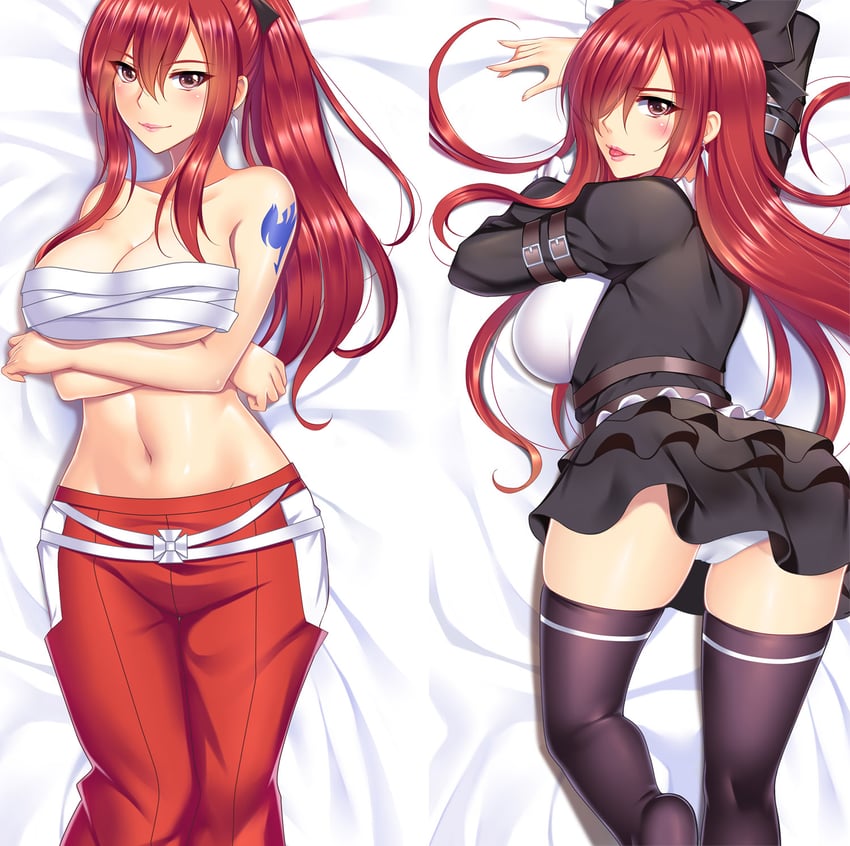 erza scarlet (fairy tail) drawn by yuj_(moemarket)