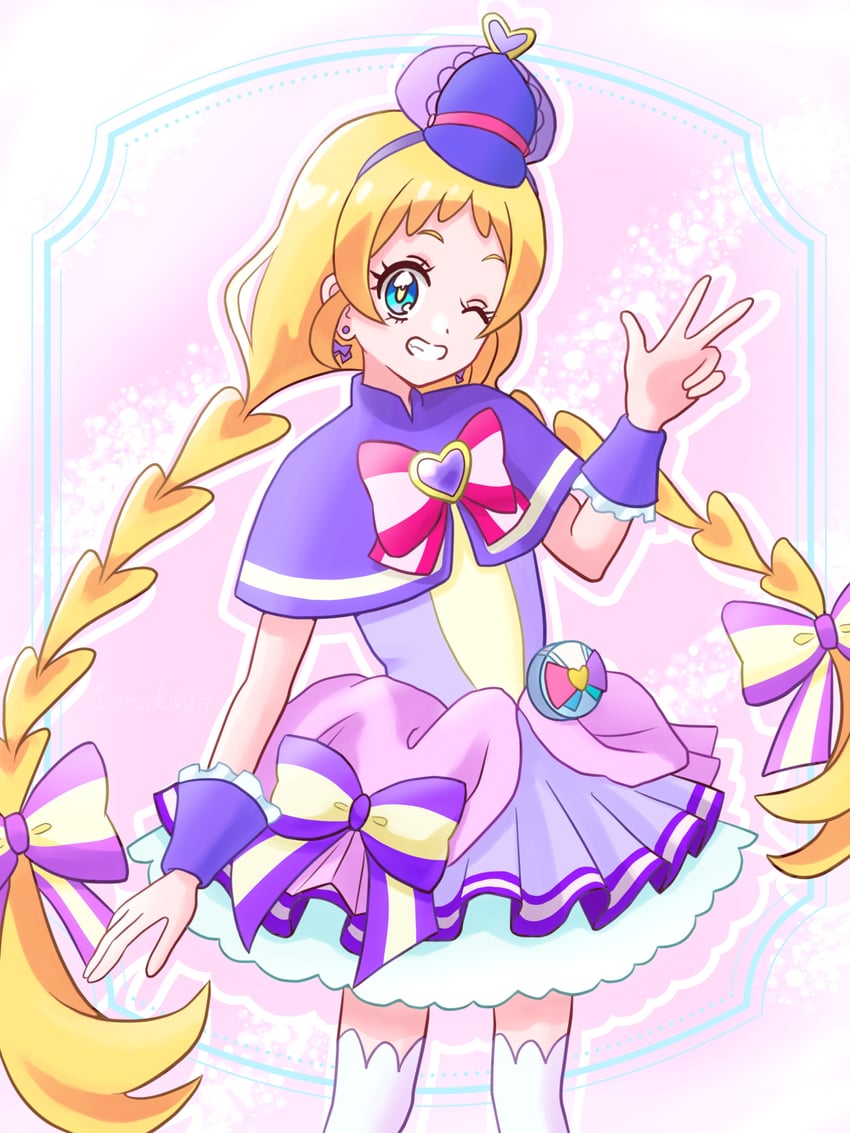 inukai iroha and cure friendy (precure and 1 more) drawn by benikoya