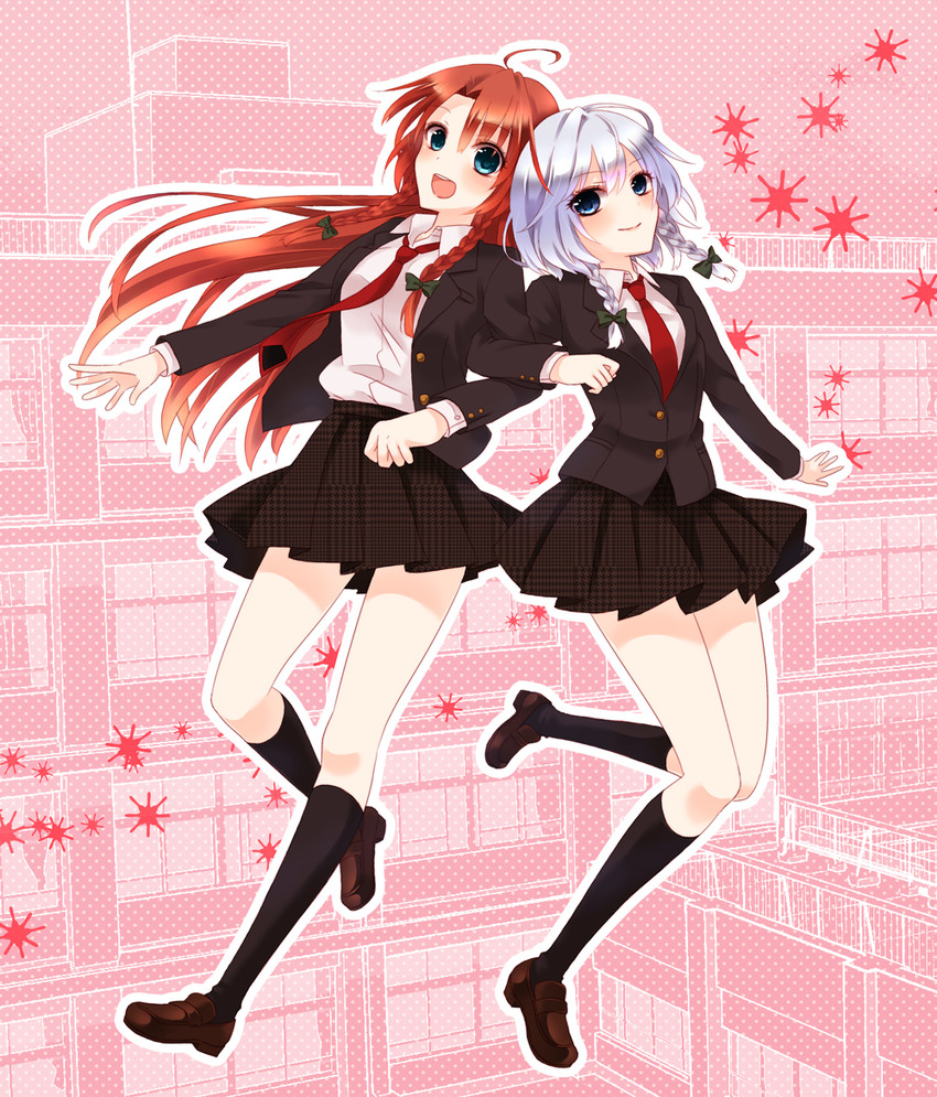 izayoi sakuya and hong meiling (touhou) drawn by chitose_(usacan)