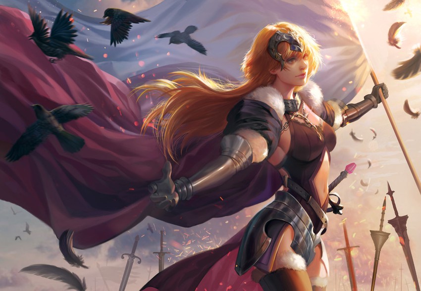 jeanne d'arc (fate and 1 more) drawn by fan_yang_(jiuge)