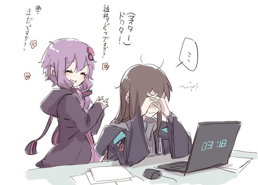 doctor, yuzuki yukari, master, and female doctor (vocaloid and 2 more) drawn by nejikyuu